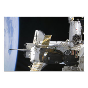Soyuzのつながれた宇宙船 フォトプリント