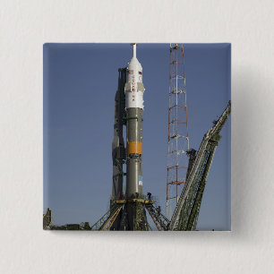 Soyuzのロケットは位置2に建ちます 缶バッジ