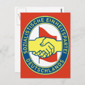 Sozialistische Einiitspartei Deutschlands ポストカード (正面/裏面)