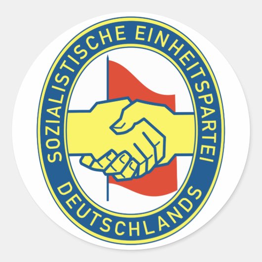 Sozialistische Einiitspartei Deutschlands ラウンドシール (正面)