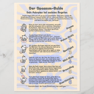 Sozialphobie Handout Psychoedukation *Download* 招待状