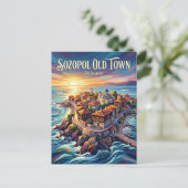 Sozopol Old Town Bulgaria ポストカード (スタンド正面)