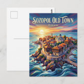 Sozopol Old Town Bulgaria ポストカード (正面/裏面)
