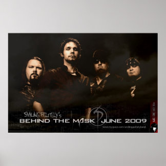 SPがマスクポスターの後ろに ポスター