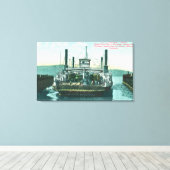 SPフェリーボートソラーノのビュー波止場2 キャンバスプリント (インサイチュ (ウッドフロア))