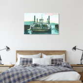 SPフェリーボートソラーノのビュー波止場2 キャンバスプリント (インサイチュ (寝室))