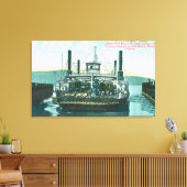 SPフェリーボートソラーノのビュー波止場2 キャンバスプリント (インサイチュ (リビング))