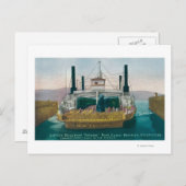 SPフェリーボートソラーノのビュー波止場 ポストカード (正面/裏面)