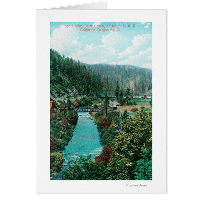 SP上のサクラメントリバーキャニオンのビュー (正面)