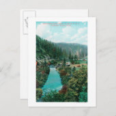 SP上のサクラメントリバーキャニオンのビュー ポストカード (正面/裏面)