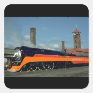 SP 4-8-4の"日光"機関車#4449_Trains スクエアシール