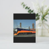 SP 4-8-4 「デイライト」機関車#4449_Trains ポストカード (スタンド正面)