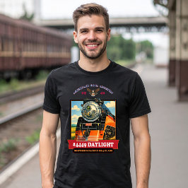 SP GS-4 デイライト蒸気機関車 ビンテージポスター Tシャツ