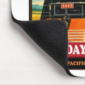 SP GS-4 Daylight 4449 Steam Locomotive Retro Print マウスパッド (コーナー)