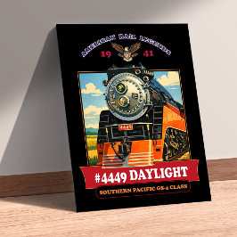 SP GS-4 Daylight Steam Locomotive Vintage Poster ポスター