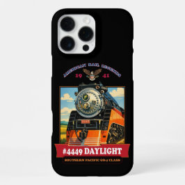 SP GS-4 Daylight Steam Locomotive Vintage Poster iPhone 16 Pro Maxケース