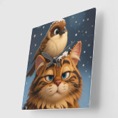 Spa スクエア壁時計 (傾斜)