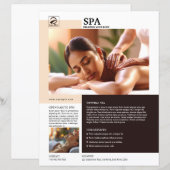 Spa and Beauty Care Service Flyer Template (正面/裏面)