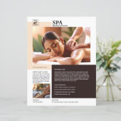 Spa and Beauty Care Service Flyer Template (スタンド正面)