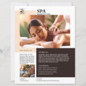 Spa and Beauty Care Service Flyer Template (正面)