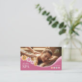Spa, Beauty Therapist, Body Massage Spa 名刺 (スタンド正面)