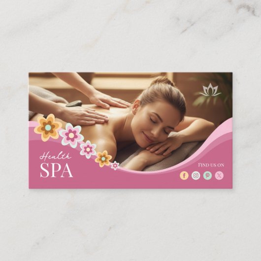 Spa, Beauty Therapist, Body Massage Spa 名刺 (正面)