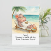 Spa by the beach with Hippo 招待状 (スタンド正面)