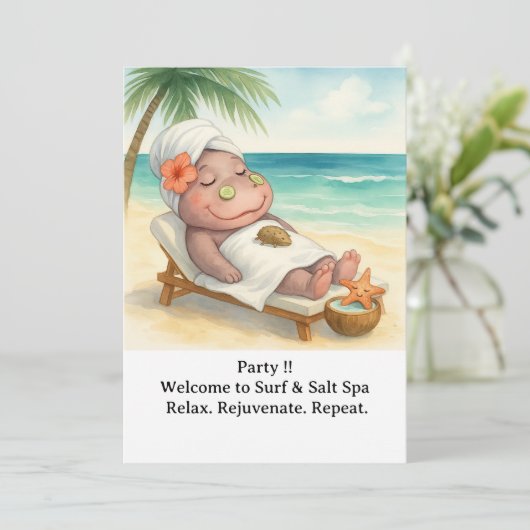 Spa by the beach with Hippo 招待状 (スタンド正面)