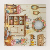 Spa Cabinet Cozy Self-Care Scene Relaxing ジグソーパズル (横)