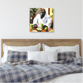 Spa Day Gorilla キャンバスプリント (インサイチュ (寝室))