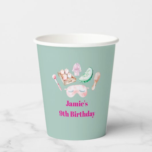 Spa Day Kid's Party  紙コップ (裏面)