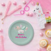 Spa Day Kid's Party Paper Plate ペーパープレート (パーティー)