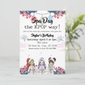 Spa Day the KPOP Way birthday 招待状 (スタンド正面)