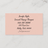 SPA EXPERIENCE BUSINESS CARD 名刺 (裏面)