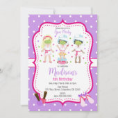 Spa Makeup Birthday Party Invitation 招待状 (正面)