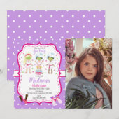 Spa Makeup Birthday Party Photo Invitation 招待状 (正面/裏面)