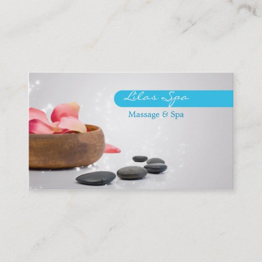 Spa & Massage Business Card 名刺 (正面)