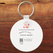 Spa massage salon discount offer services contact  キーホルダー (正面)