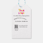 Spa massage salon discount offer services contact  ギフトタグ (裏面)