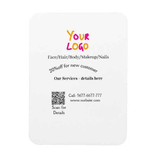 Spa massage salon discount offer services contact  マグネット (縦)