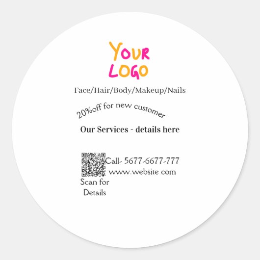 Spa massage salon discount offer services contact  ラウンドシール (正面)