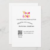 Spa massage salon discount offer services contact  招待状 (正面/裏面)