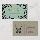 Spa Massage Therapists Business Card  名刺 (正面/裏面)