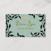 Spa Massage Therapists Business Card  名刺 (正面)