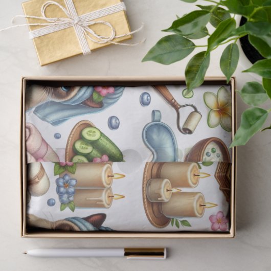 Spa party for Siamese Cat Lovers 薄葉紙 (ギフト)