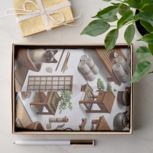 Spa party for Siamese Cat Lovers  薄葉紙 (ギフト)