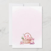 Spa Party Invitation - Cherry Blossom Pamper Party 招待状 (裏面)