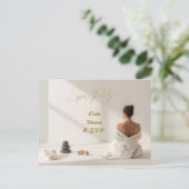 Spa Party Minimal Wellness Design ポストカード (スタンド正面)