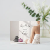 Spa Party Minimal Wellness Design ポストカード (スタンド正面)