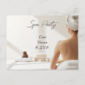 Spa Party Minimal Wellness Design ポストカード (正面)